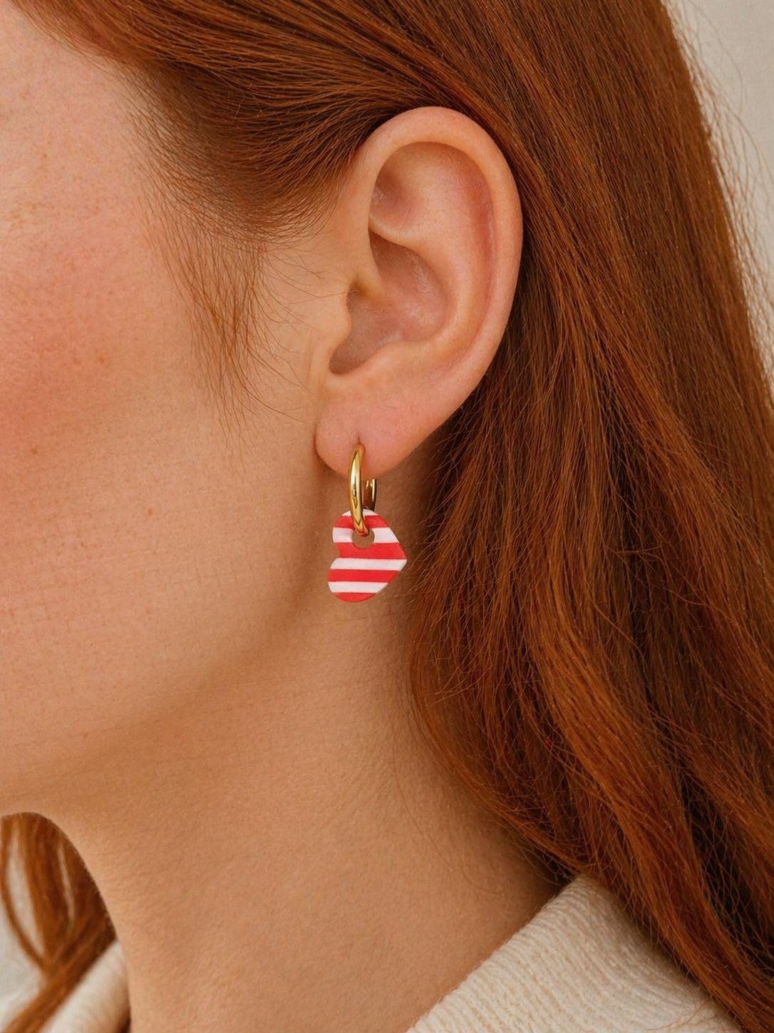 Charms Stripes Heart