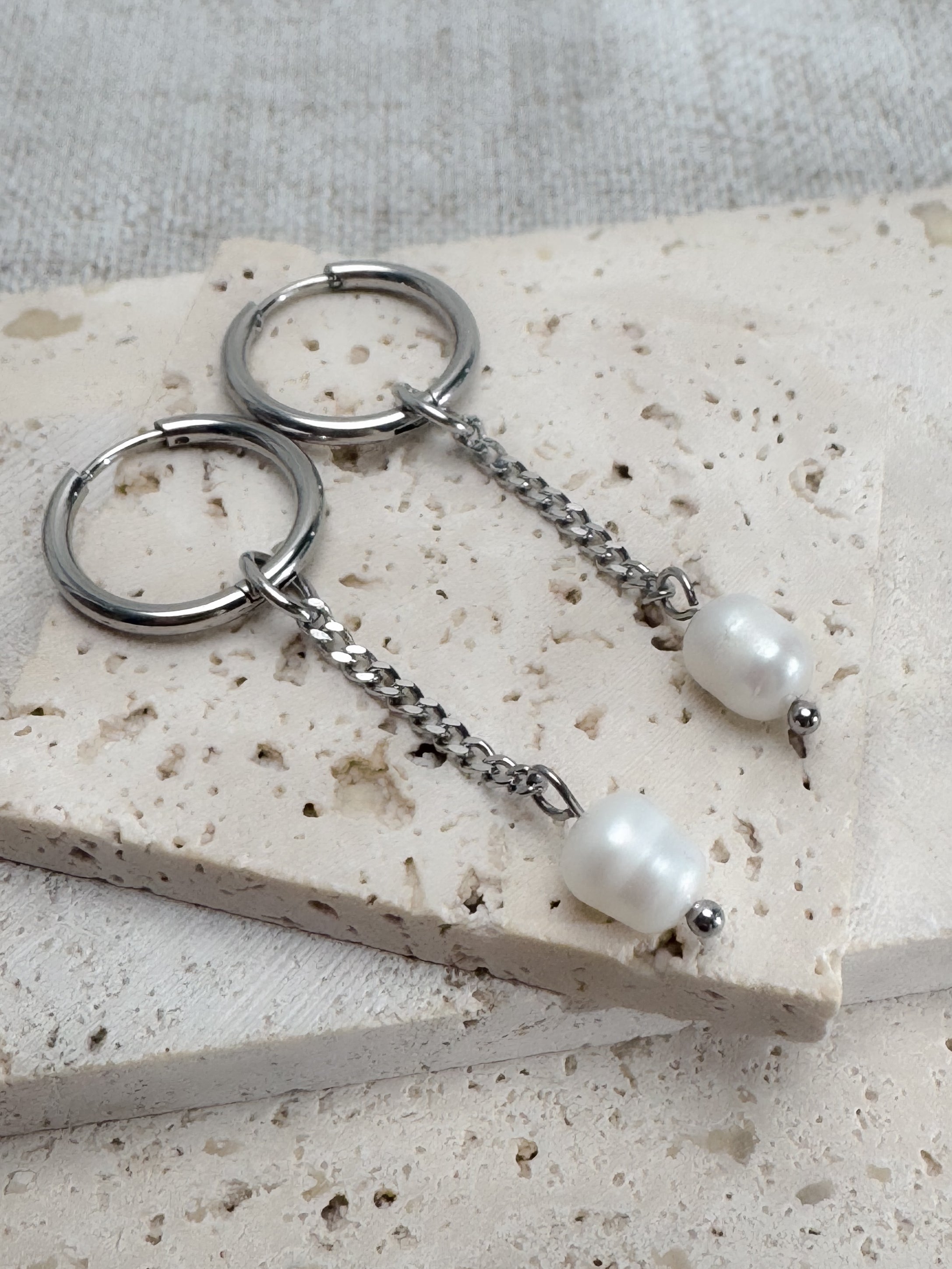 Wasserperlen Charms mit kurzer Kette