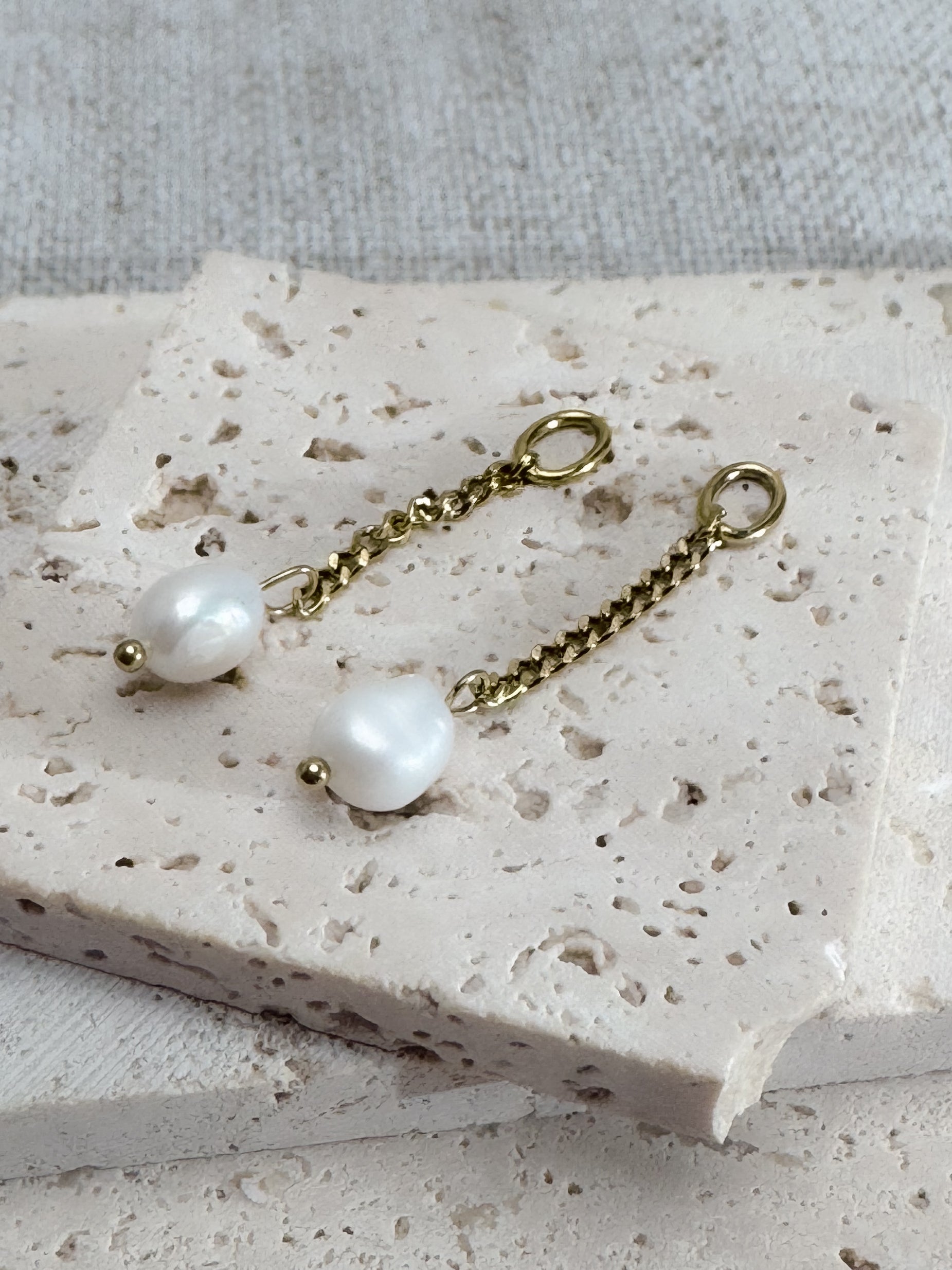 Wasserperlen Charms mit kurzer Kette