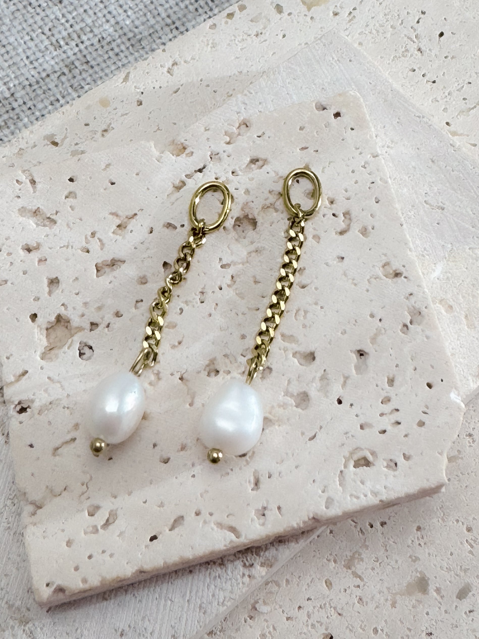 Wasserperlen Charms mit langer Kette