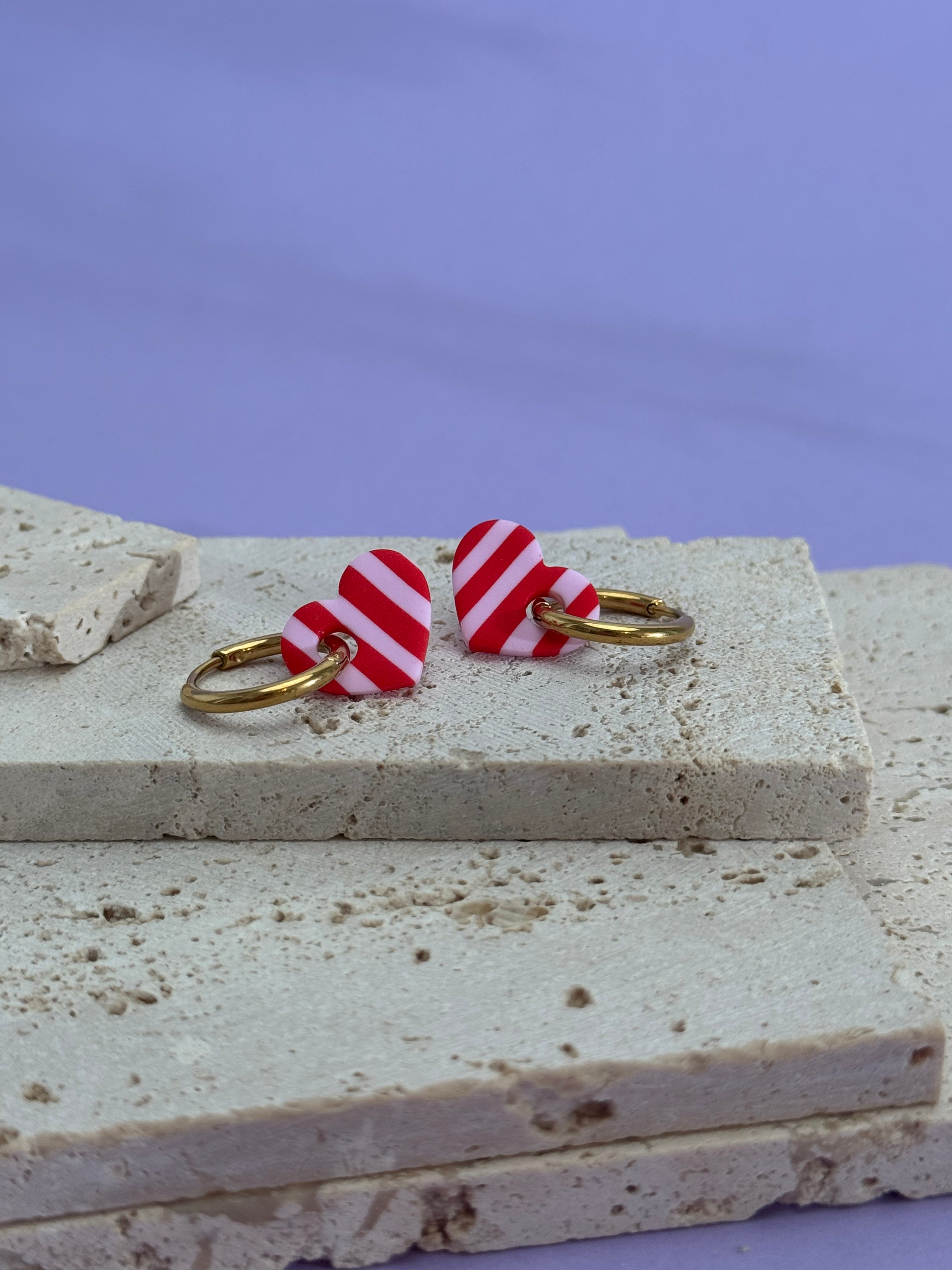 Charms Stripes Heart